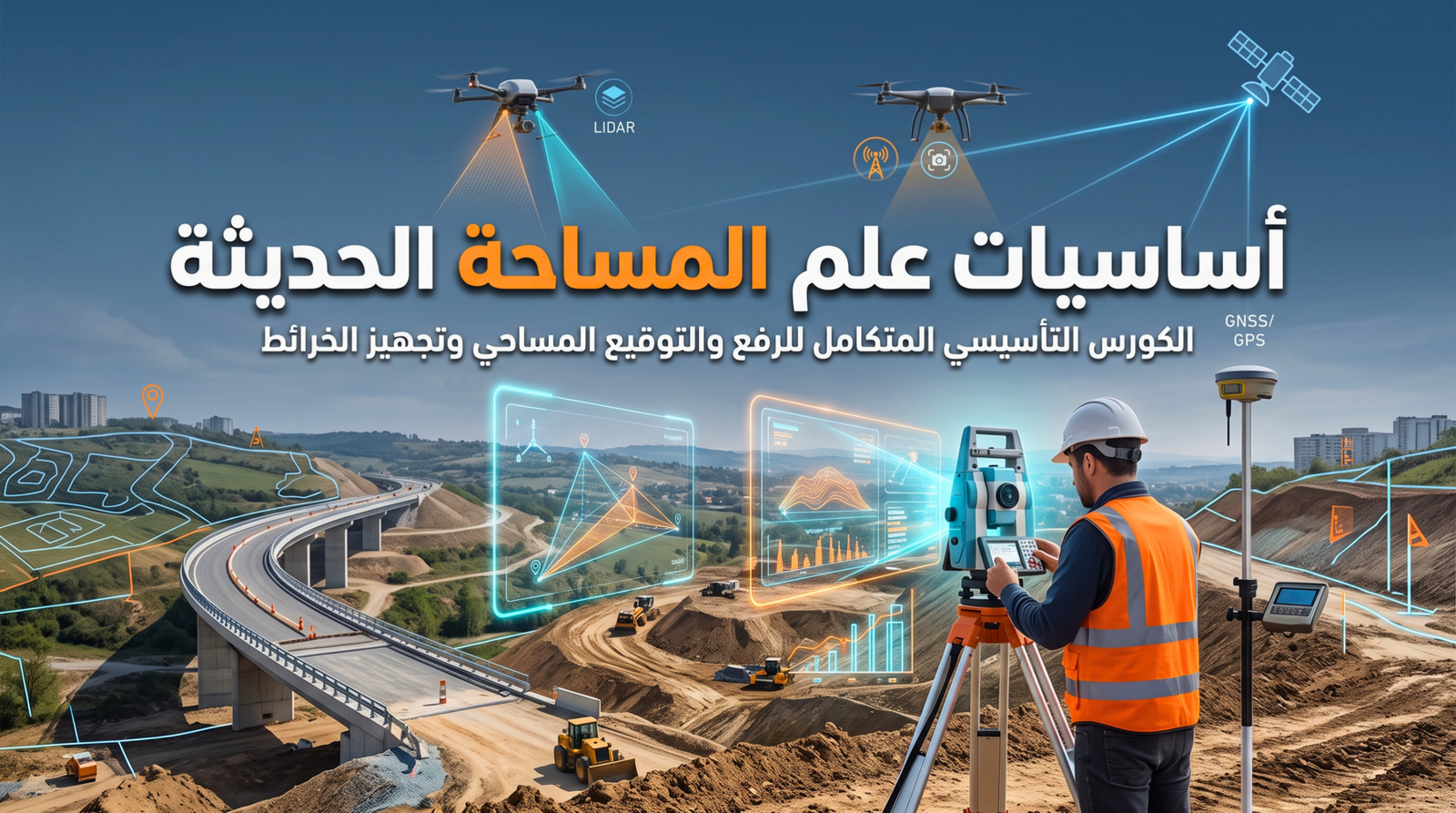 كورس أساسيات علم المساحة الحديثة
